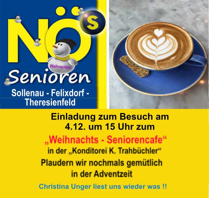 Senioren "Weihnachts.Cafe" mit Christina Unger