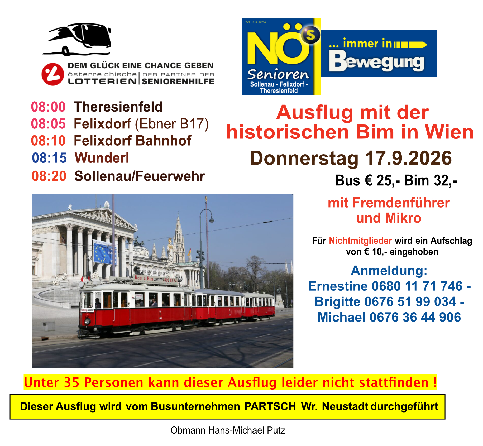 Straßenbahnfahrt durch Wien